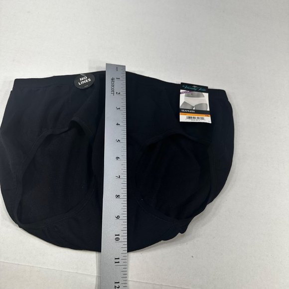 Vanity Fair Women's Size 7 Large Panty Hipster Seamless Black New With Tags - Picture 7 of 8